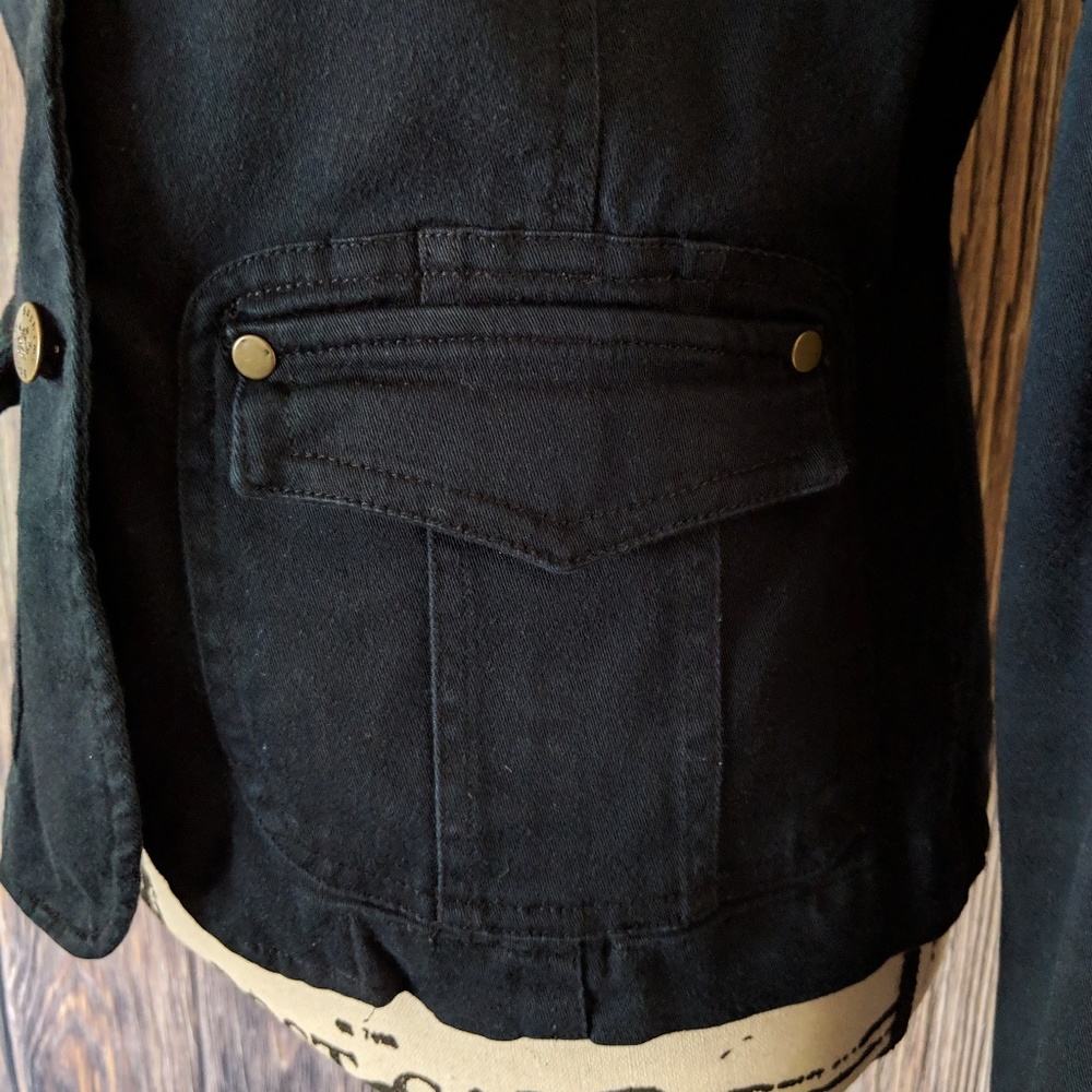 Sashimi Black Button Down Business Jacket - Picture 5 of 8
